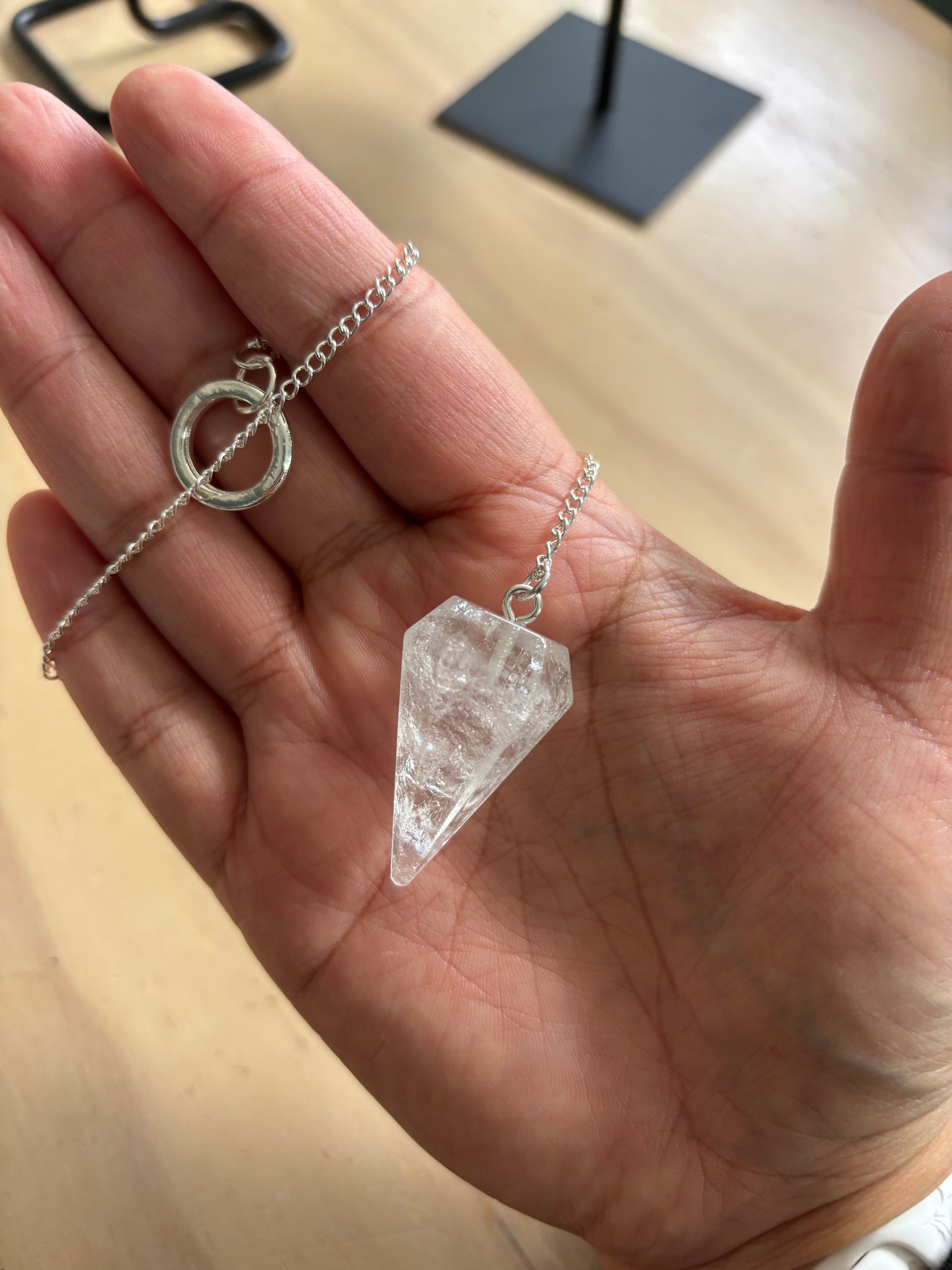 Clear Quartz Pendulum - Large