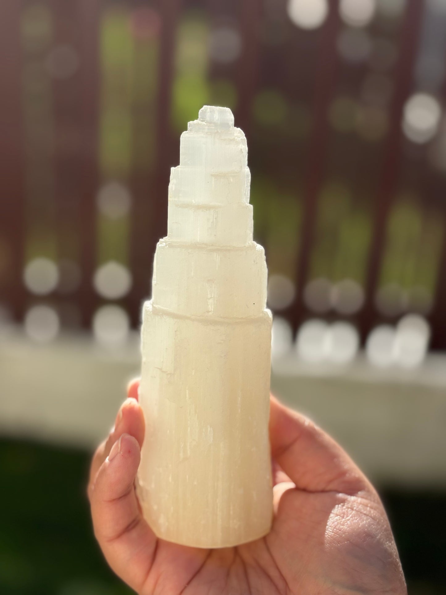 Large Lemon Selenite Mountain