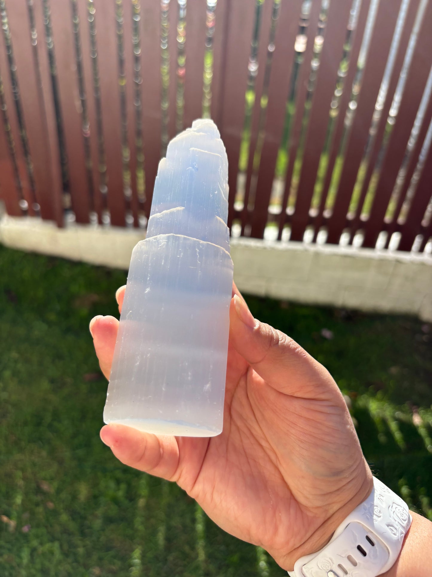 Large Lemon Selenite Mountain
