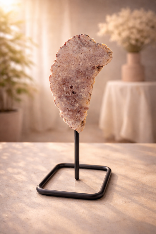 Pink Amethyst on Stand - 20cm