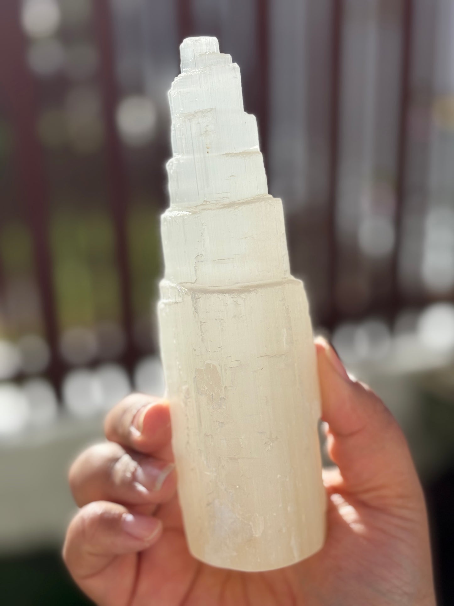 Large Lemon Selenite Mountain