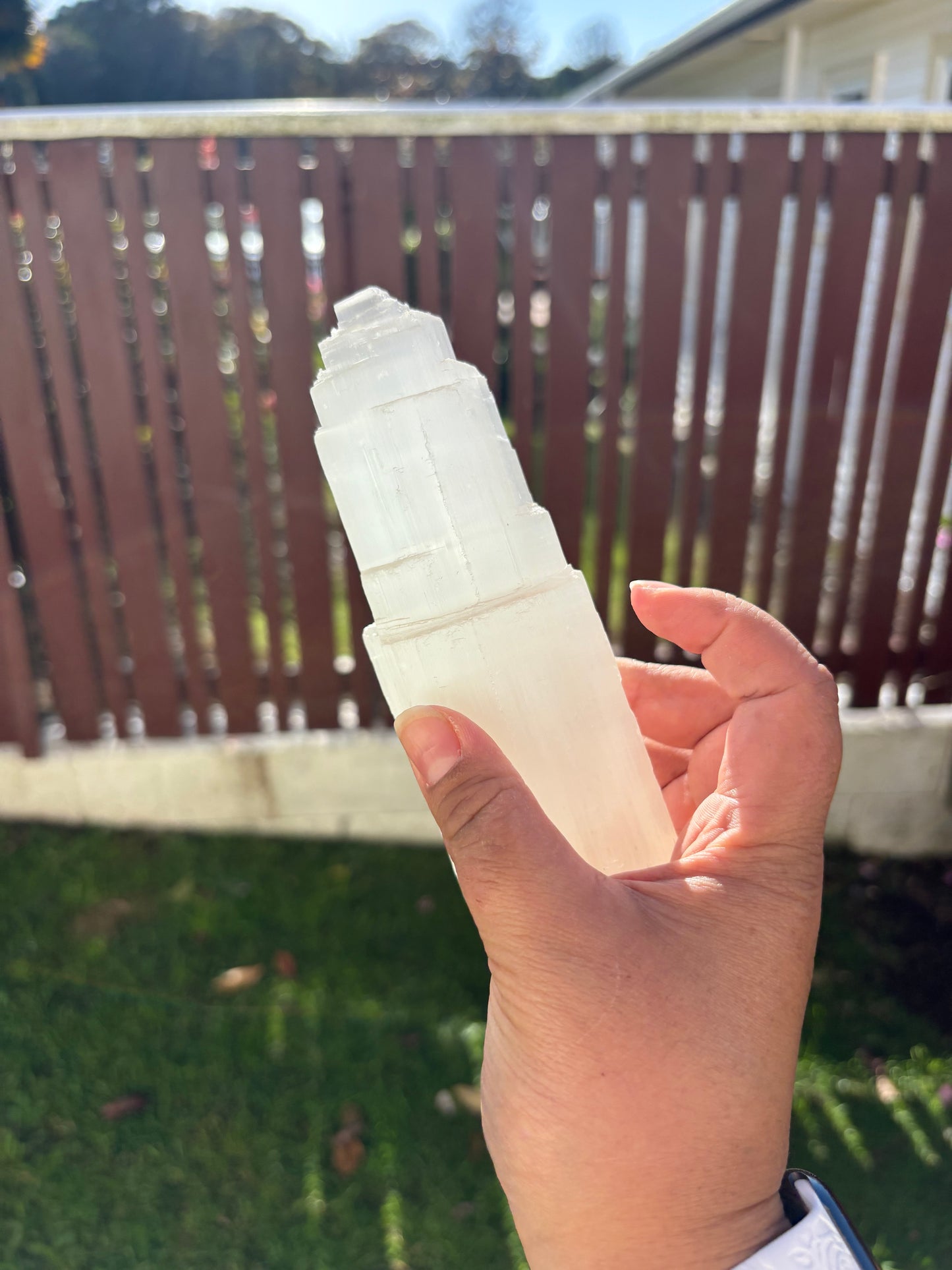 Large Lemon Selenite Mountain