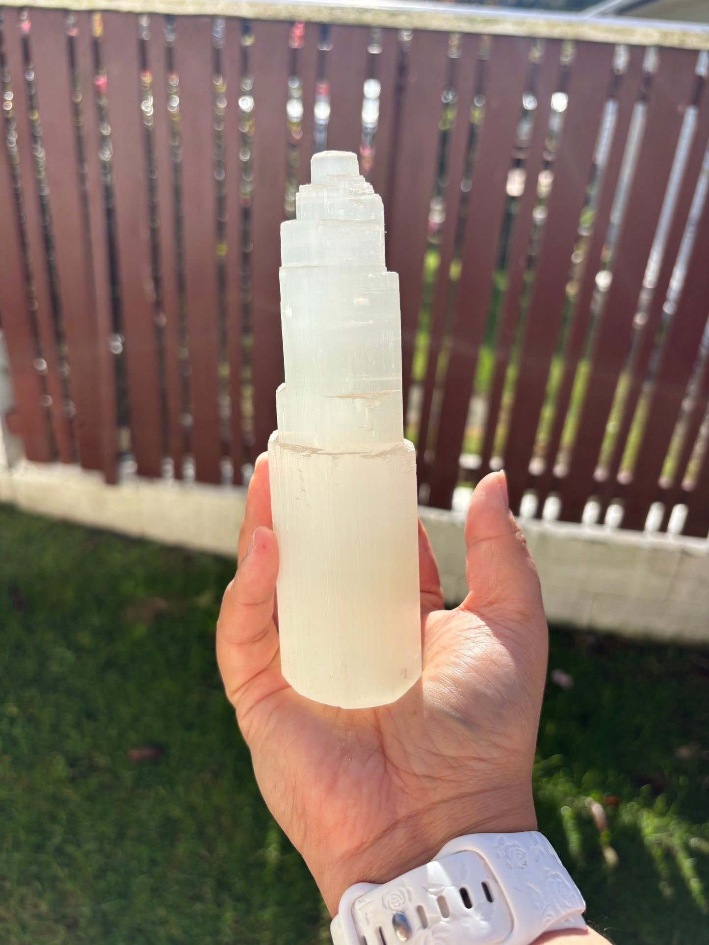 Large Lemon Selenite Mountain