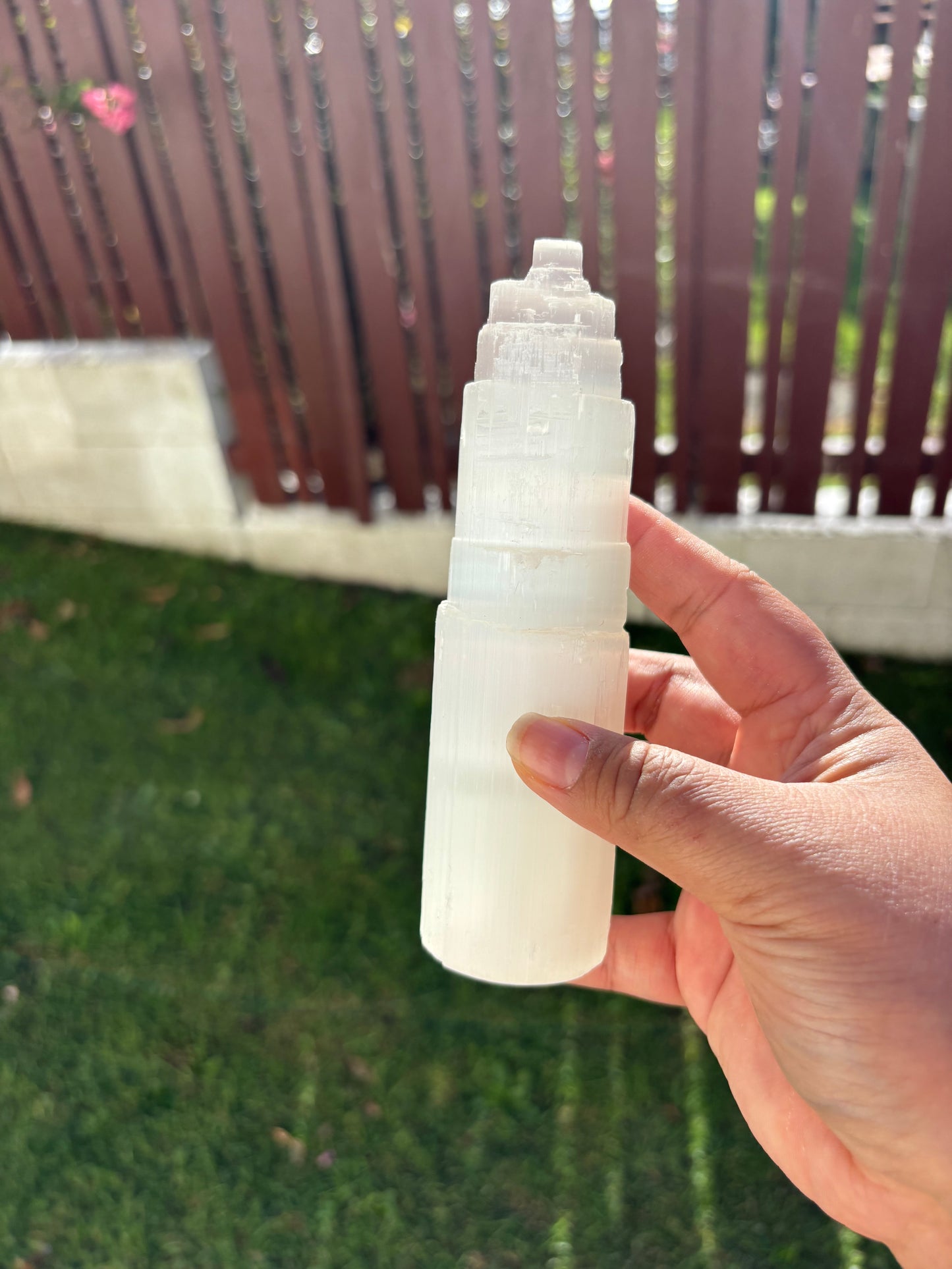 Large Lemon Selenite Mountain