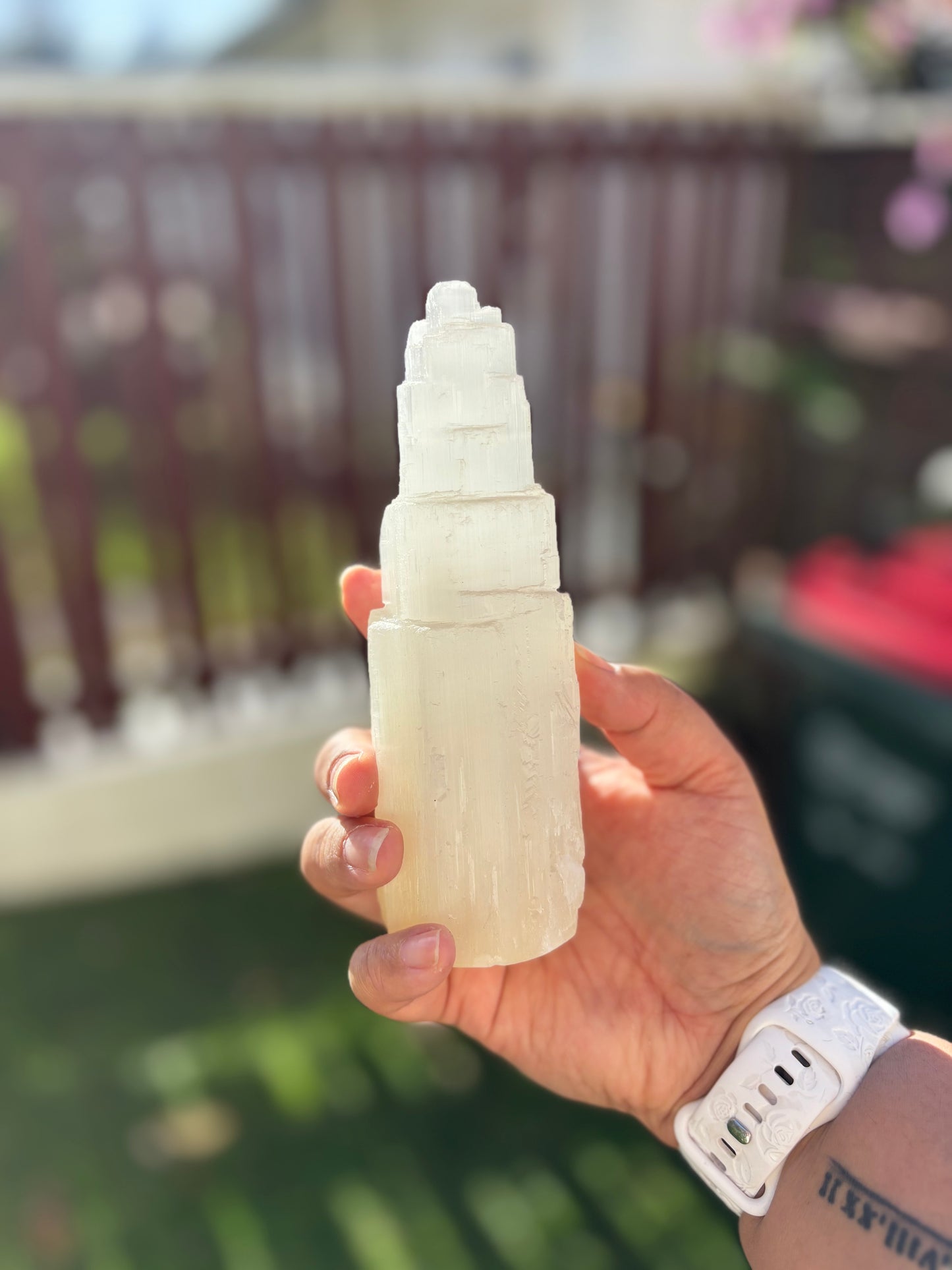 Large Lemon Selenite Mountain