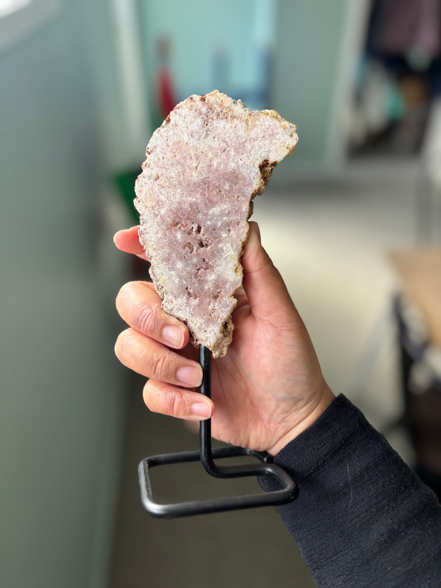 Pink Amethyst on Stand - 20cm