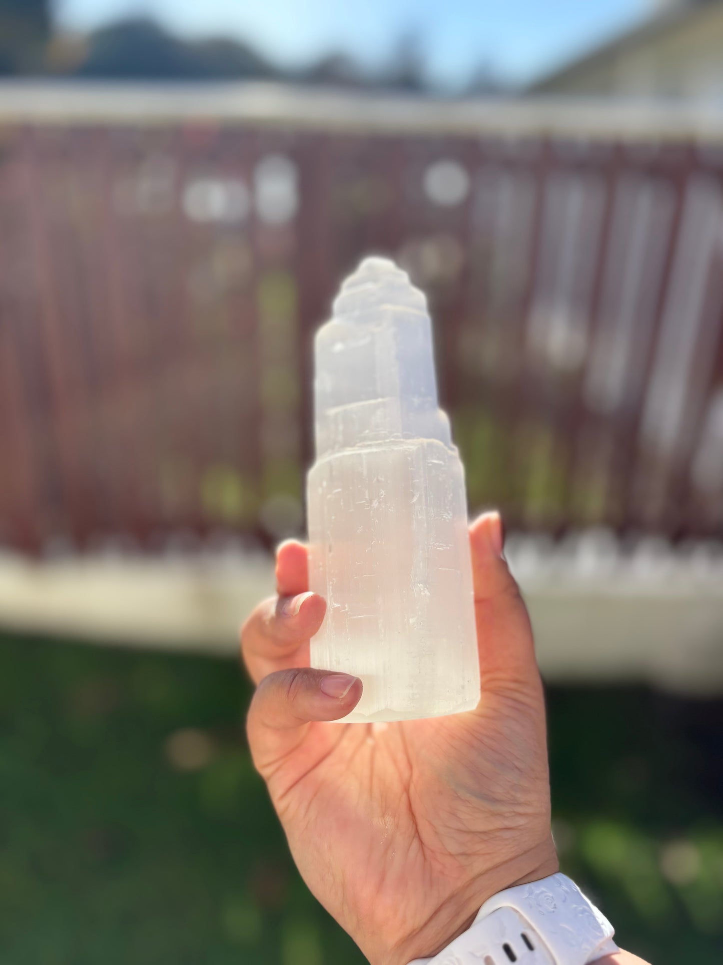 Large Lemon Selenite Mountain