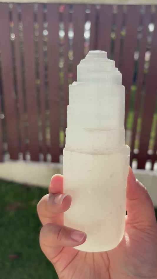 Large Lemon Selenite Mountain
